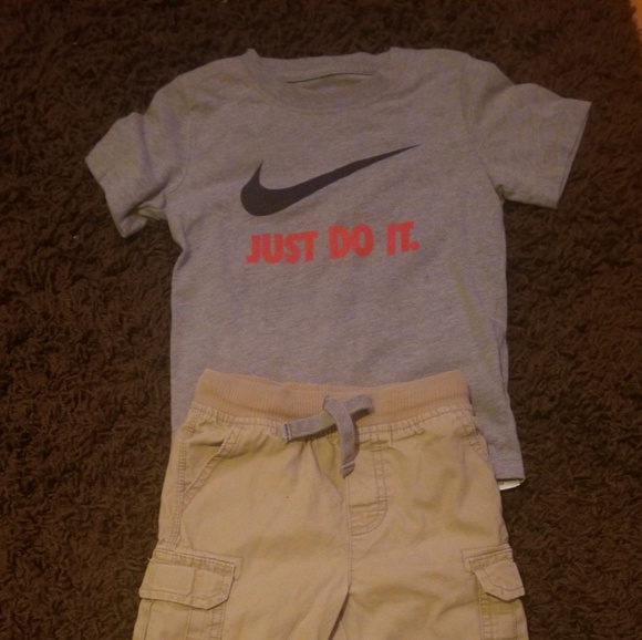 Air Jordan Set Boys Shirt Shorts 3T 4T Dark Gray